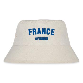 AVIGNON France Frankreich - Stanley/Stella recycelter Bucket Hat - Naturweiß - Vorne