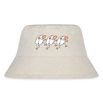 Drei Schafe Gehen Glücklich Stolz 3 Freunde Team - Stanley/Stella recycelter Bucket Hat - Naturweiß - Vorne