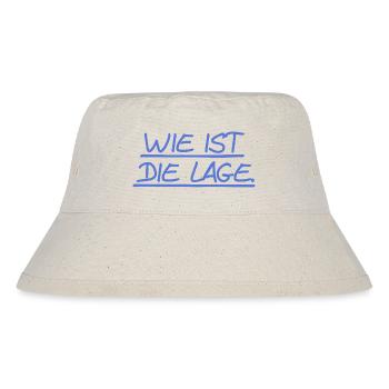 Wie ist die Lage? - Stanley/Stella recycelter Bucket Hat - Naturweiß - Vorne