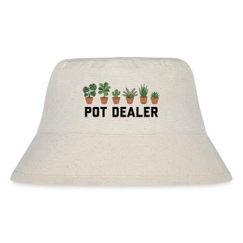 Urban Jungle: Dein lokaler Pot Dealer - Stanley/Stella recycelter Bucket Hat - Naturweiß - Vorne