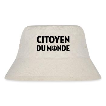 Revolution / Frieden / Menschen / Reise / Grün / - Stanley/Stella recycelter Bucket Hat - Naturweiß - Vorne