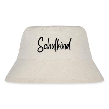 Schulkind - Einschulung Erstklässler - Stanley/Stella recycelter Bucket Hat - Naturweiß - Vorne