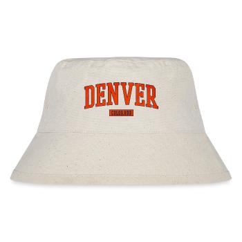 Denver Colorado Arch Emblem - Stanley/Stella Recycled Bucket Hat - natural - Front