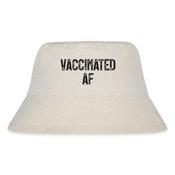 #Vaccinated - Stanley/Stella Recycled Bucket Hat - natural - Front