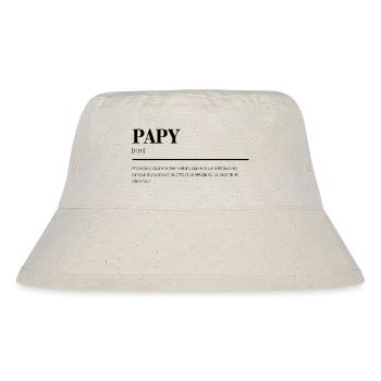 Papy: Définition Fun - Cadeau Idéal - Bob recyclé Stanley/Stella - blanc naturel - Devant