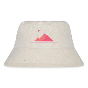 Rote Berge - Stanley/Stella recycelter Bucket Hat - Naturweiß - Vorne