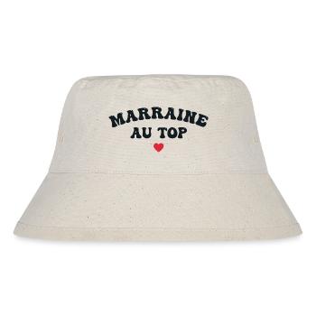 Marraine Au Top - Cadeau Marraine - Bob recyclé Stanley/Stella - blanc naturel - Devant