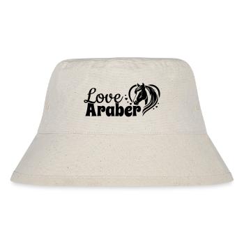 Tête de cheval coeur d’amour arabe - Bob recyclé Stanley/Stella - blanc naturel - Devant