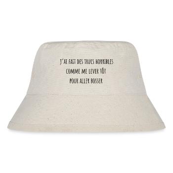 I've done horrible stuff for money - Stanley/Stella Recycled Bucket Hat - natural - Front