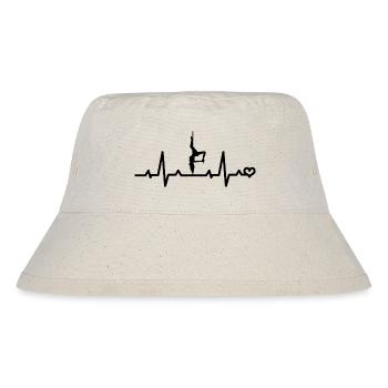 Pole Dance Tänzerin EKG Herzfrequenz Puls tanzen - Stanley/Stella recycelter Bucket Hat - Naturweiß - Vorne