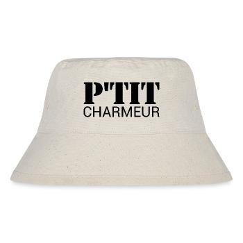 P'tit Charmeur - Baby - Geburt - Kind - Stanley/Stella recycelter Bucket Hat - Naturweiß - Vorne