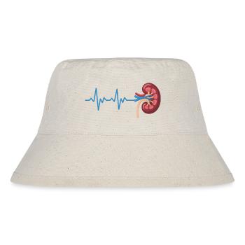 Kidney Rhythm Graph - Stanley/Stella Recycled Bucket Hat - natural - Front
