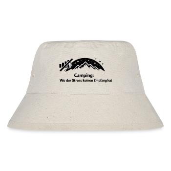 Bergsonne Minimalgrafik - Stanley/Stella recycelter Bucket Hat - Naturweiß - Vorne