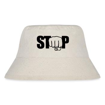 Stop Faust - Stanley/Stella recycelter Bucket Hat - Naturweiß - Vorne