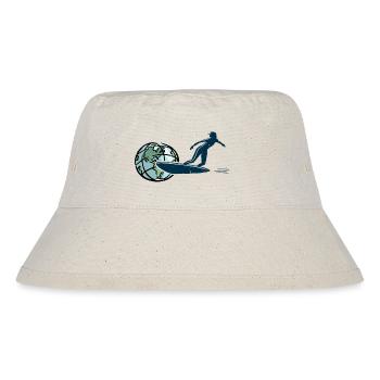 SURF over the World - Stanley/Stella recycelter Bucket Hat - Naturweiß - Vorne