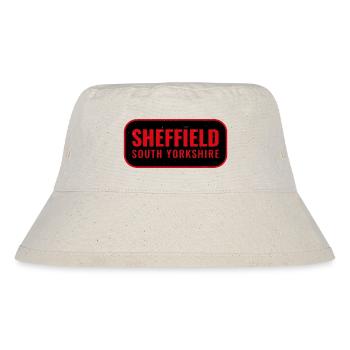 Sheffield South Yorkshire Retro Sign - Stanley/Stella Recycled Bucket Hat - natural - Front