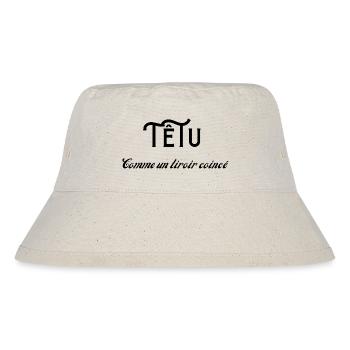 Têtu comme un tiroir coince - Bob recyclé Stanley/Stella - blanc naturel - Devant