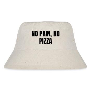 Pas de douleur Pas de pizza - Bob recyclé Stanley/Stella - blanc naturel - Devant