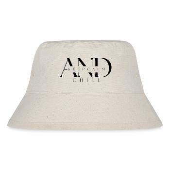 Ruhe bewahren UND chillen - Stanley/Stella recycelter Bucket Hat - Naturweiß - Vorne