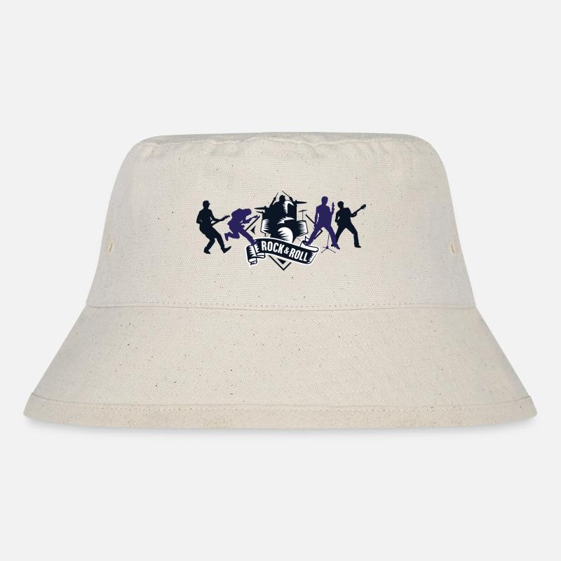 rock n roll - Stanley/Stella recycelter Bucket Hat - Naturweiß