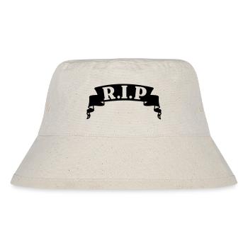 Menüband-RIP-Banner - Stanley/Stella recycelter Bucket Hat - Naturweiß - Vorne