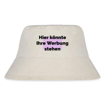 Hier könnte ihre Werbung stehen - Stanley/Stella recycelter Bucket Hat - Naturweiß - Vorne