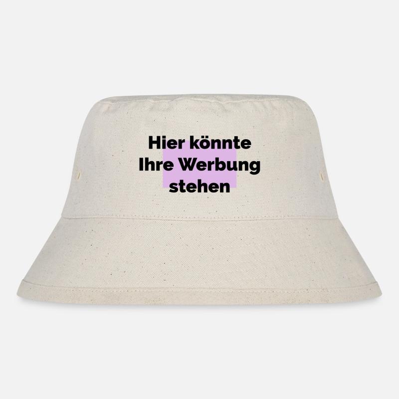 Hier könnte ihre Werbung stehen - Stanley/Stella recycelter Bucket Hat - Naturweiß