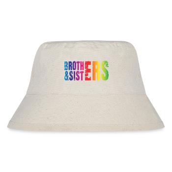 Brothers & Sisters LGBTQ LGBT Liebe Respekt - Stanley/Stella recycelter Bucket Hat - Naturweiß - Vorne