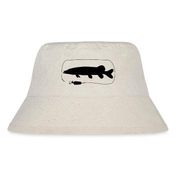Pike with spoon blinker - Stanley/Stella Recycled Bucket Hat - natural - Front