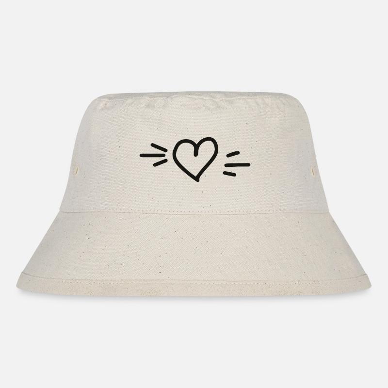 Coeur dessiné - Bob recyclé Stanley/Stella - blanc naturel