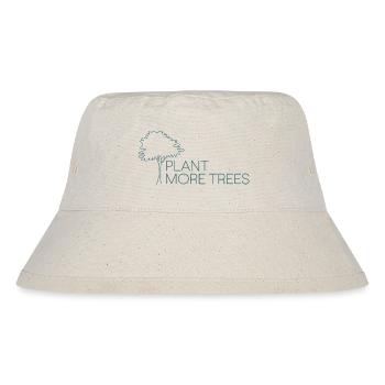 Pflanzt mehr Bäume - Naturschutz Spruch - Stanley/Stella recycelter Bucket Hat - Naturweiß - Vorne