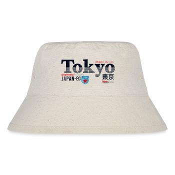 Tokyo Vintage Sport Denim Abzeichen - Stanley/Stella recycelter Bucket Hat - Naturweiß - Vorne