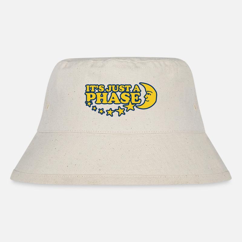 It's Just a Phase - Stanley/Stella Recycled Bucket Hat - natural