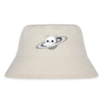 Saturn Cat - Stanley/Stella Recycled Bucket Hat - natural - Front