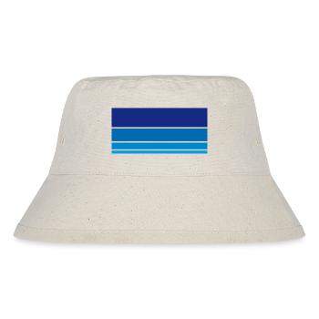Background Blue - Stanley/Stella Recycled Bucket Hat - natural - Front