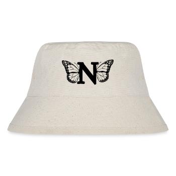 letter n butterfly - Stanley/Stella Recycled Bucket Hat - natural - Front