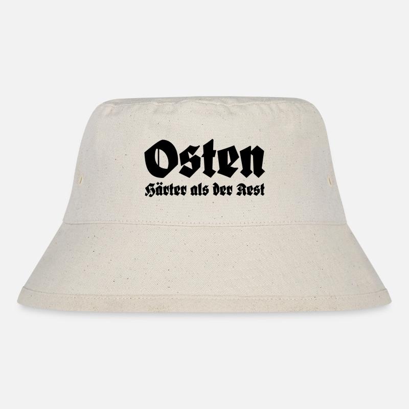 Osten Härter als der Rest - Stanley/Stella recycelter Bucket Hat - Naturweiß