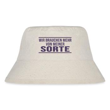chefsache meme coole sprüche real life statement - Stanley/Stella recycelter Bucket Hat - Naturweiß - Vorne