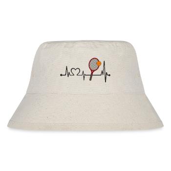 Électrocardiogramme I Love Tennis - Bob recyclé Stanley/Stella - blanc naturel - Devant