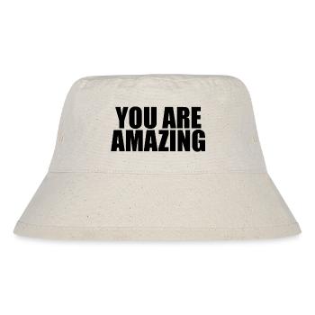 Ihr seid erstaunlich - Stanley/Stella recycelter Bucket Hat - Naturweiß - Vorne