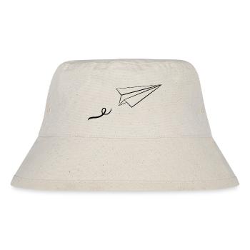 Paper airplane - Stanley/Stella Recycled Bucket Hat - natural - Front