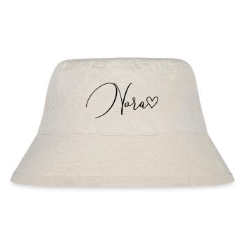Nora Name Vorname Mädchen - Stanley/Stella recycelter Bucket Hat - Naturweiß - Vorne