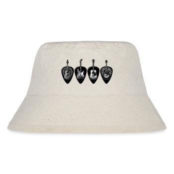 Black & White Gitarrenquartett - Stanley/Stella recycelter Bucket Hat - Naturweiß - Vorne