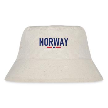 Norway - Norge - Norwegen - Flagge - Skandinavien - Stanley/Stella recycelter Bucket Hat - Naturweiß - Vorne