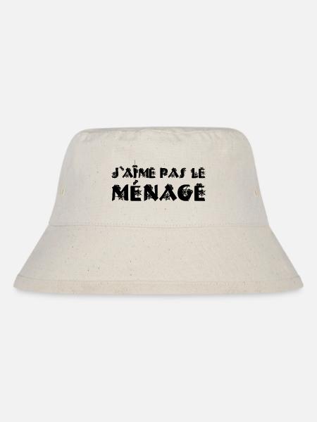 ICH PUTZE NICHT GERNE! - Stanley/Stella recycelter Bucket Hat - Naturweiß