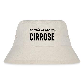 I see life in cirrosis - alcohol - Stanley/Stella Recycled Bucket Hat - natural - Front
