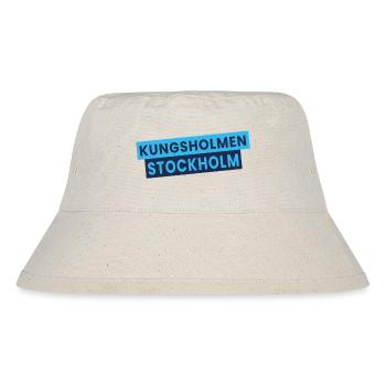 Kungsholmen Stockholmer Typografie - Stanley/Stella recycelter Bucket Hat - Naturweiß - Vorne