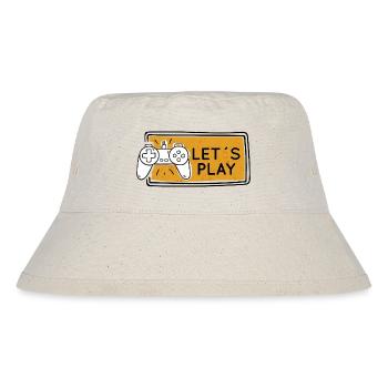 Let's Play Gaming Controller-Grafik - Stanley/Stella recycelter Bucket Hat - Naturweiß - Vorne