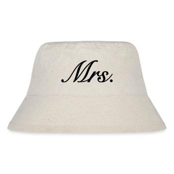 Mrs.Design, Pärchen Look - Stanley/Stella recycelter Bucket Hat - Naturweiß - Vorne