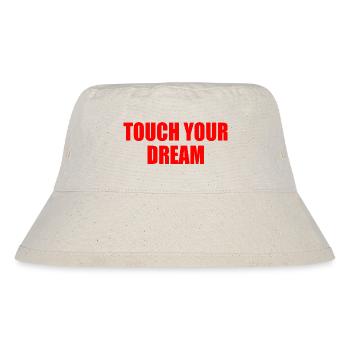 touch you dream - Stanley/Stella recycelter Bucket Hat - Naturweiß - Vorne